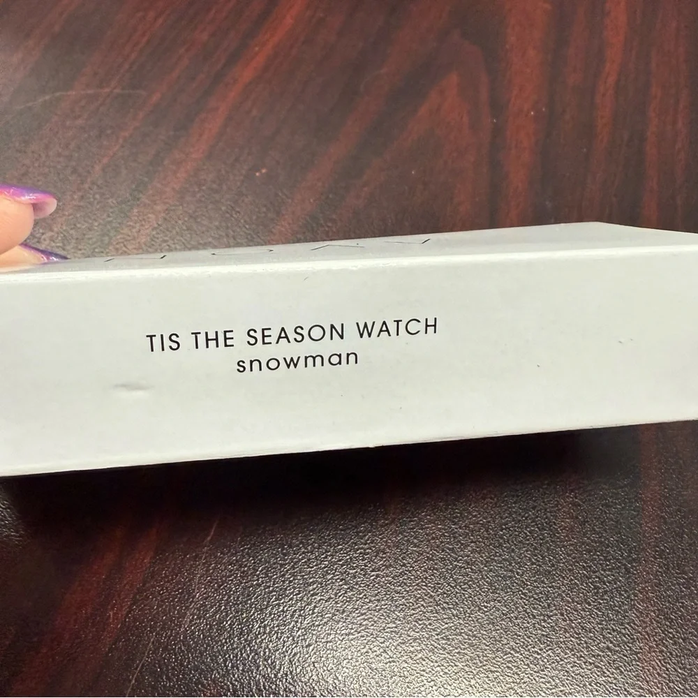 Avon ‘Tis the season Snowman Analog Watch NIB vintage 2009